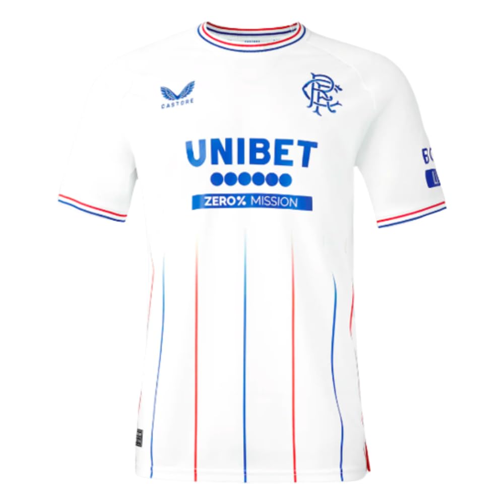 Castore Rangers 23/24 Ss Away Shirt White/Red