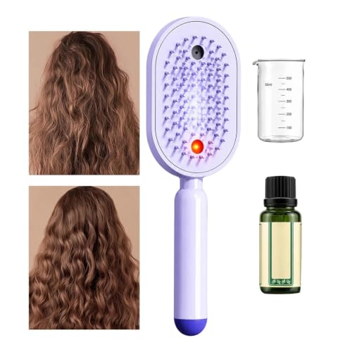 Cepillo de aire eléctrico y recargable para control de encrespamiento en cabello corto y largo 7