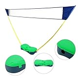 Gaeirt Badminton-Set, tragbares faltbares Kunststoff-PE-Netz Tragbares Badmintonnetz mit faltbarem Ständer für den Außenbereich für Heimunterhaltung