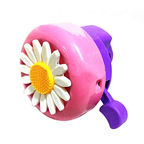 Preisvergleich Produktbild Fahrradklingel Rosa Kinder, Kinder Fahrradklingel Blumen Fahrradklingel für Mädchen Radfahren Ring Alarm Sonnenblume Stil Chrysantheme Fahrradklingel für Kinder