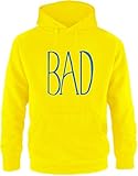 EZYshirt - Sweat-Shirt à Capuche - Homme, Jaune/Bleu, M