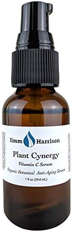 Plant Cynergy Vitamin C Serum - Organic Anti Aging Facial Serum All Natural Vitamin E Pomegranate Sandalwood Seed and Astaxanthin Rejuvenating Face Oil for Women and Men