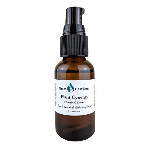 Plant Cynergy Vitamin C Serum - Organic Anti Aging Facial Serum All Natural Vitamin E Pomegranate Sandalwood Seed and Astaxanthin Rejuvenating Face Oil for Women and Men