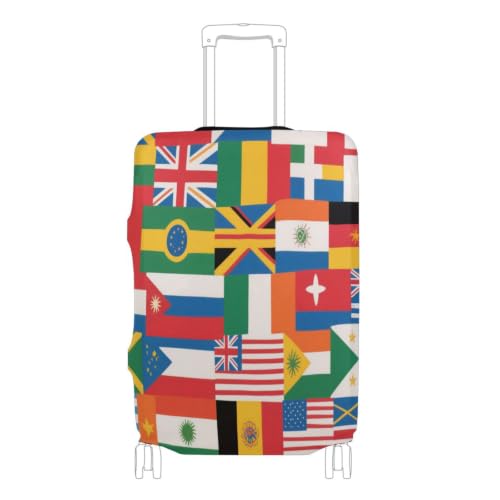 Housse élastique pour valise L évite vol et rayure drapeau