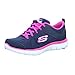Skechers Sport Women's Flex Appeal Simplistic Sneaker, Navy hot Pink, 8.5 M US