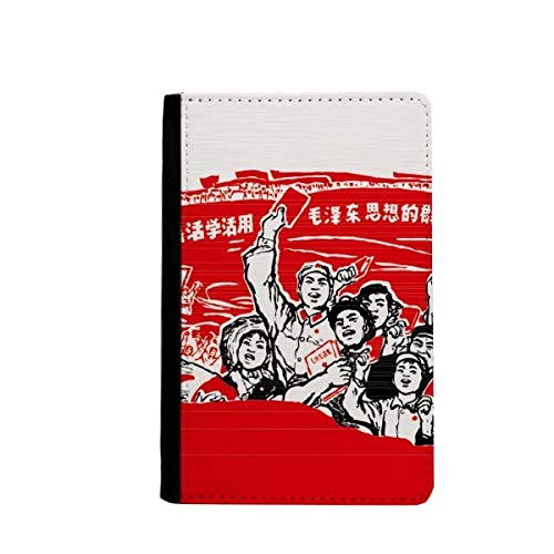 Passeport Mao Zedong housse drapeau rouge pour organiser vos affaires de voyage à l'aéroport