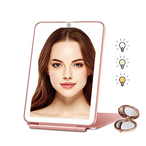 Yuvike Travel Mirror With Light, Makeup Mirror With Lights, Travel Light Mirror,Travel Makeup Mirror,Portable Lighted Makeup Beauty Mirror, Travel Essential For Women #TOP1
