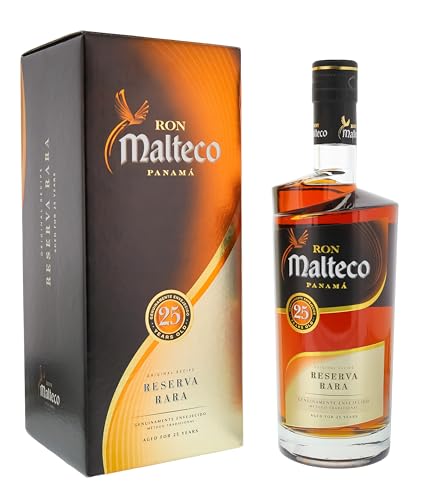 Malteco Rum 25YO I Reserva Rara I 700 ml I 40 % Volume I 25 Jahre alter Brauner-Rum