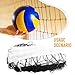 Outdoor Volleyball Net 950x100cm Portable for Beach Backyard and Indoor Use, Polyethylene Sports Net with Reinforced Steel Cable, 10mm Mesh for All Weather Play