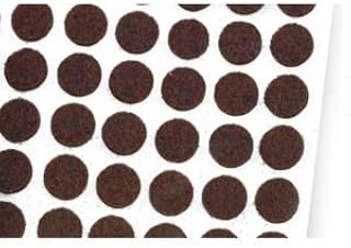 Heavy Duty Self-Self Adhesive Felt Pad Bumpers, 1/2" Diameter, 1/8" Height, Round, Brown, Pack of 1000