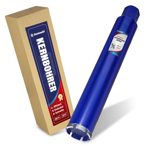 DaduoRi 63mm Core Drill Bit - 410mm Cutting Depth 1‑1/4" - Wet Drilling Diamond Core Bit for Reinforced Concrete, Masonry, Natural Stone, Brick (460mm Total Length)