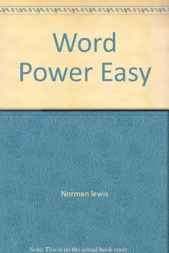 Word Power Easy 0671826077 Book Cover