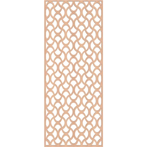 Image of Resort Decorative Pierced Fretwork Wood Wall Panels, 17 3 /8 inchW x 44 3 /8 inchH x 3 /8 inchT, Alder