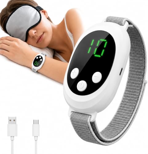 Sleep Aid Device for Adults Calm Carry Anxiety Relief and Insomnia Support Handheld Vagus Nerve Stimulator with Microcurrent Technology Portable Chill Pill for Stress Reduction and Deep Sleep
