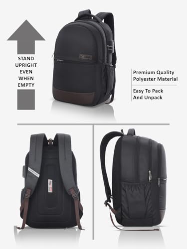Image of Lavie Sport 35L Zenith| 19 Inch | Fits Upto 15 Inch Laptop Backpack | Laptop Compatiable | Rain Cover | Combi Lock | College Bag | for Men & Women