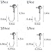 40pack Fishing Jig Heads Set with Hooks Box, Fishing Soft Lures Hooks for Crappie Bass Trout, Saltwater Freshwater Fishing Tackle Kit, 1/8 oz, 3/16 oz, 1/4 oz, 3/8 oz, 10pcs Each Size