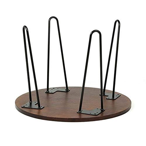 Conjunto de 4 unidades 8 12 polegadas mesa de jantar de ferro preto pernas de mesa de computador par