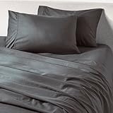 PeachSkinSheets Graphite Gray Sheet Set - 1500tc Level of Softness - Extra Soft Cooling Sheets for Hot Sleepers and Night Sweats - Queen Size