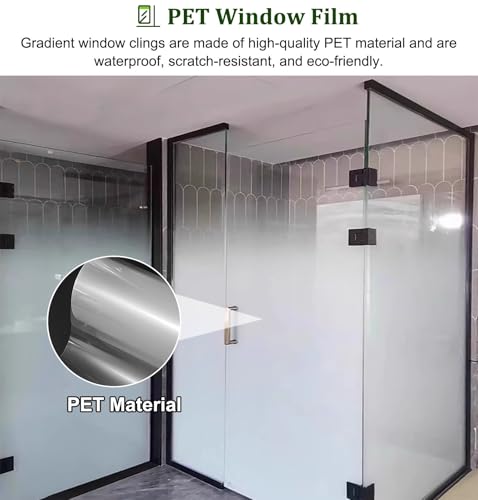 Película de ventana degradada 30x72in para vidrio miniatura 4