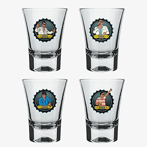 Copo Shot Zeca Pagodinho - Copo Shot 60ml - Kit com 4