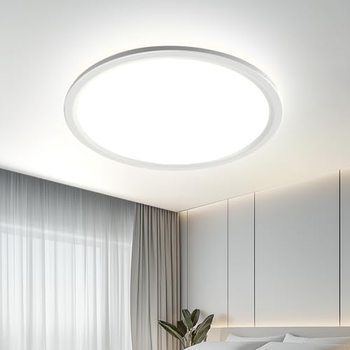 {Plafones de Techo Led 40 Cm Plafones de Techo Led EASY EAGLE Lampara Techo LED 40CM: 4500K Plafon LED Techo Downlight para Salon Cocina Pasillo Baño Sala Dormitorio, 4800LM,...