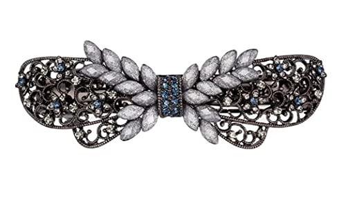 YQBUER Drilling Flowers Series Rhinestone Hairpin Back Head Female Hairpin