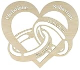 LAUBLUST LED Wandleuchte Brautpaar - Personalisiertes Liebes-Geschenk zu Verlobung Hochzeit Jahrestag Valentinstag
