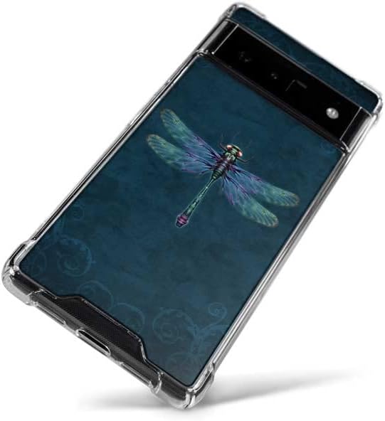 Skinit Clear Phone Case Compatible with Google Pixel 6 - Officially Licensed Mystical Dragonfly by Brigid Ashwood Design