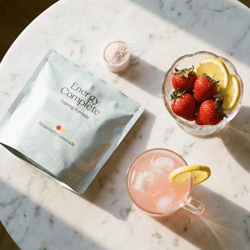 Image of TRU Supplements Energy, Pre Workout Training Formula, Vegan Friendly, No Jitters, Improve Workout Performance, Naturally Extracted Flavors, 20 Servings (Strawberry Lemonade)