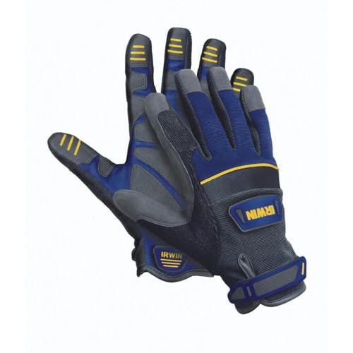 IRWIN Tools General Construction Gloves, Large (432005), Blue