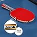 Ping Pong Paddle Set with Killer Spin + Case for Free - Professional Table Tennis Racket for Beginner and Advanced Players - Improve Your Ping Pong Skills with JT Ping Pong Paddle Set (Red)