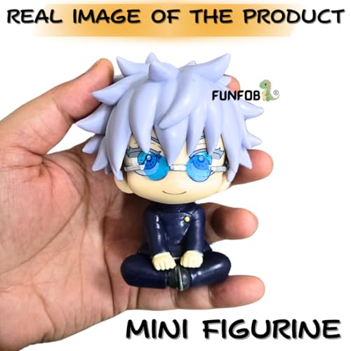 Image of FUNFOB Jujutsu Kaisen Action Figure Collectible for Anime Fans PVC Multicolour | Go-jo Chubby