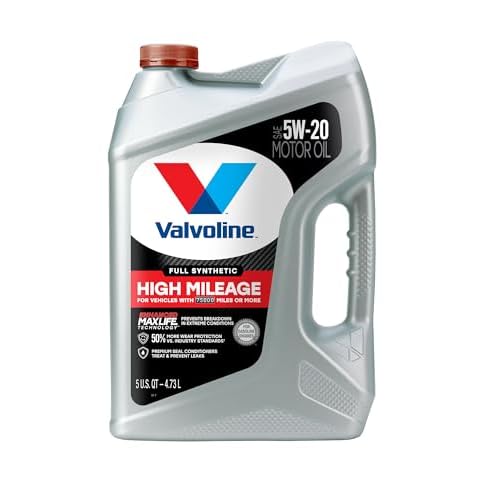 Valvoline Full Synthetic High Mileage with MaxLife Technology 5W-20 Motor Oil 5 Quart