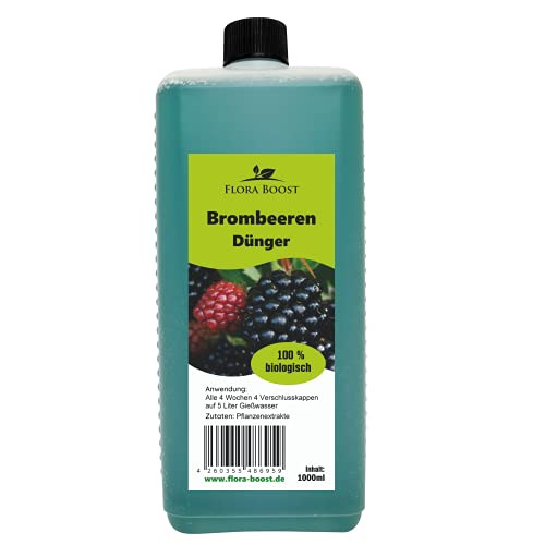 Brombeeren Pflanzen Dünger - Brombeerpflanzen Flüssigdünger - Düngen wie die Profis (1000 ml) Cover