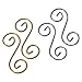 Evelots S-Hook Jewelry Extenders for Bracelets & Necklaces, Silver/Gold- Set/4