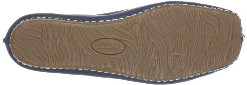 Clarks Womens Freckle Ice Closed Mocassins, 5.5 UK - Blue (Navy Leather)