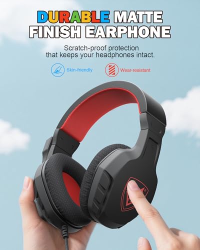 Image of NUBWO U3 3.5mm Gaming Headset for PC, PS4, Laptop, Xbox One, Mac, iPad, Nintendo Switch Games, Computer Game Gamer Over Ear Flexible Microphone Volume Control with Mic - Orange