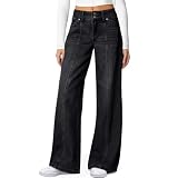 SILHOUETTE:Découvrez notre jean femme taille haute qui sublime toutes les silhouettes. Que vous préfériez le jean slim femme, le jean bootcut femme ou le jean baggy femme, notre coupe droite et ajustée offre une tenie parfaite. Idéal pour un jean noir femme élégant ou un jean elastique femme quotidien.