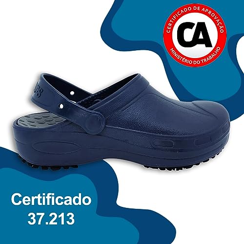Babuche Profissional SoftWorks Com Palmilha Antiderrapante Trabalho EPI C.A. 37.213 EVA BB90 Branco