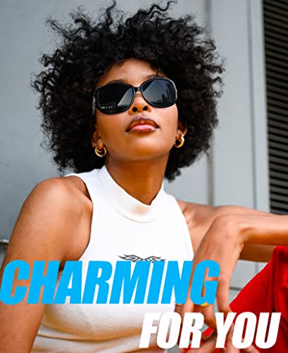 Big Polarized Sunglasses For Women Oversized, Elegant Large Jackie Womens Sunglasses Uv Blocking, Dark Black Sun Glasses Woman Sensitive Eyes, Blenders Ladies Rhinestone Sunnies Outdoor Driving #TOP1