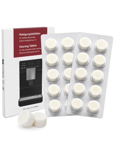 Reinigungstabletten für Miele Kaffeevollautomaten, 20 Stück, Kein Original