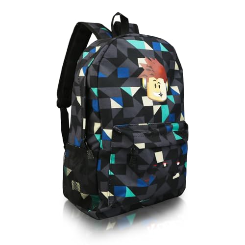 yumcute Ro-blx Kinder Rucksack Druck rucksack Jugendlichen Rucksack Jungen 10 Jahre kinder Schulrucksack Jungen Große Kapazität Reiserucksäcke Cartoon Anime Schultaschen für Kinder