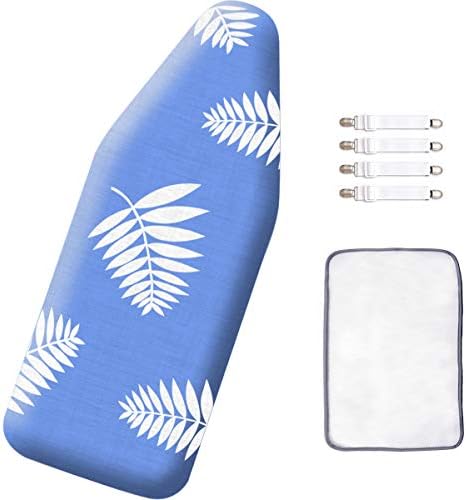 12.5 x 30 Inch Mini Ironing Board Cover - with 100% Cotton Iron Cover and Extra Thick Pad,Resists Scorching and Staining,Fits for Small Table Top Ironing Board