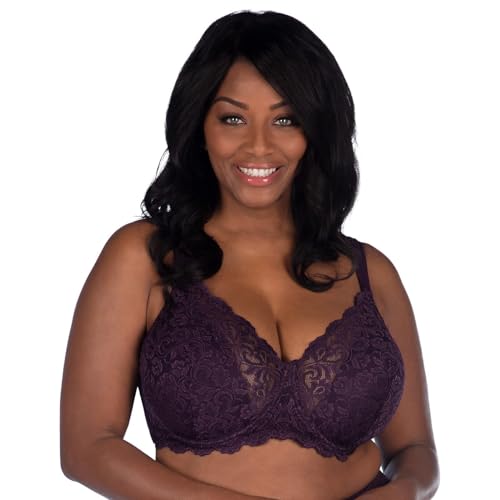 Leading Lady, The Ava, Underwire Bra for Women, Lace Design, All Day Support, Padded Adjustable Straps, Lightly Padded Cups