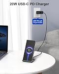 15W Max Fast Wireless Charging Stand, NANAMI Phone Charger for iPhone 17/16/15/14/13/12/11 Pro/Max/XR/XS/8 Plus, Samsung Galaxy S26/S25/S24/S23/S22/S21/Ultra/Note 20, Google Pixel 9/8/7 Pro/6