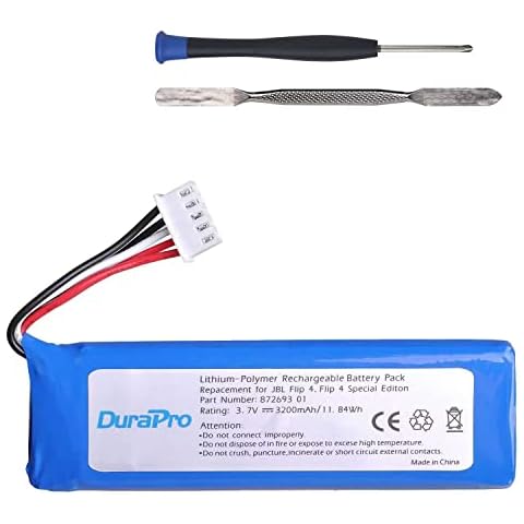 DuraPro 3200mAh Akku für JBL Flip 4, Flip 4 Special Edition, GSP872693 01 Cover