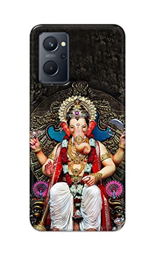 Image of PRINTFIDAA Lord Ganesh Bappa Moriya Vinayaka Printed Designer Hard Case for Realme 9i Back Cover -(ZP) MVN1010