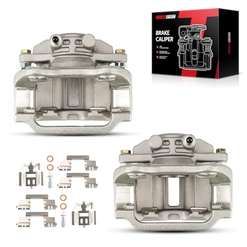 Image of Torchbeam Rear Brake Calipers Set for Chevrolet 2003-2004 2006 Silverado 1500, GMC 2003-2004 2006 Sierra 1500, Rear Left and Rear Right Calipers Replace # 18B4854+18B4855