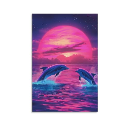 Décoration murale baleine violette pour relooker un salon moderne