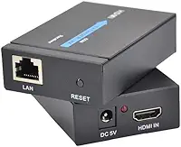 Extensor Hdmi Rj45 60m 60 Metros Adaptador Cabo Rede Cat 5 Cat 6